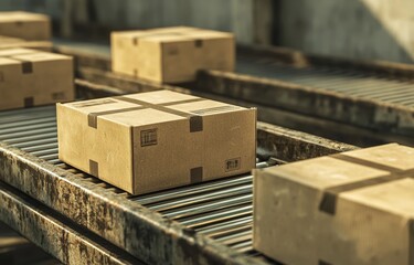 Poster - An export sorting or sorting system for parcel conveyor storage warehouse wholesale mail box delivery.