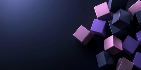 Poster - 3D digital hexagon background - Stock
