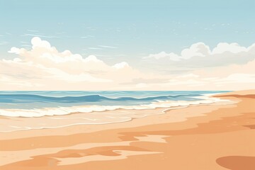 Canvas Print - beach backgrounds outdoors horizon.