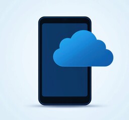 Poster - illustration concept of cloud computing service for future, data storage, computing power without direct active that could manage by user, Generative Ai