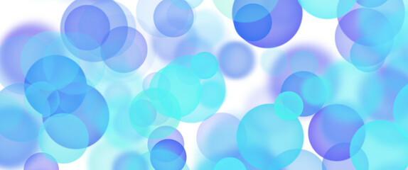 Poster - Delicate Blue and light blue Bokeh – Dreamy Light Effects for Creative Projects