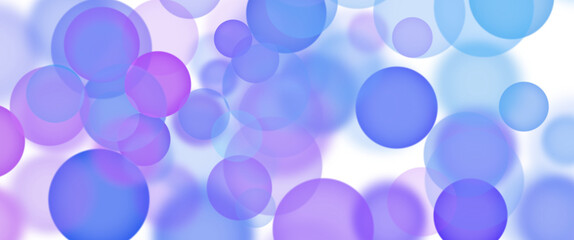 Poster - Delicate Blue and purple Bokeh – Dreamy Light Effects for Creative Projects
