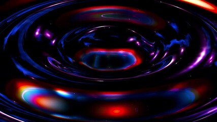 Poster - Colorful glass waves. Computer generated 3d render