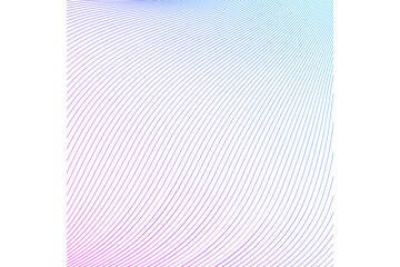 Leinwandbilder - Gentle curves of pastel lines flowing across a soft gradient background