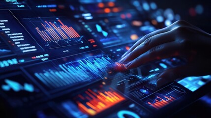 Poster - Data Interaction on Digital Interface with Graphs and Charts