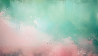 Poster - Abstract Pastel Gradient Texture Background with Soft Pink and Green Tones. Ideal for Web Design, Branding, Invitations, Social Media Graphics, and Modern Minimalist Decor Concepts