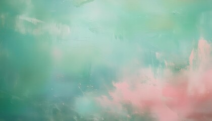 Poster - Abstract Pastel Gradient Texture Background with Soft Pink and Green Tones. Ideal for Web Design, Branding, Invitations, Social Media Graphics, and Modern Minimalist Decor Concepts
