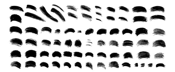 Poster - the modern paintbrush set features 125+ mega brush strokes, ink splatters, grungy painted lines, and