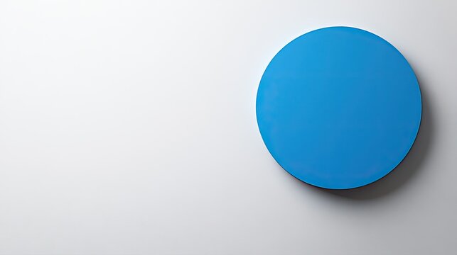 Blue circle symbol on a clean white background, representing diabetes awareness, with space for educational text