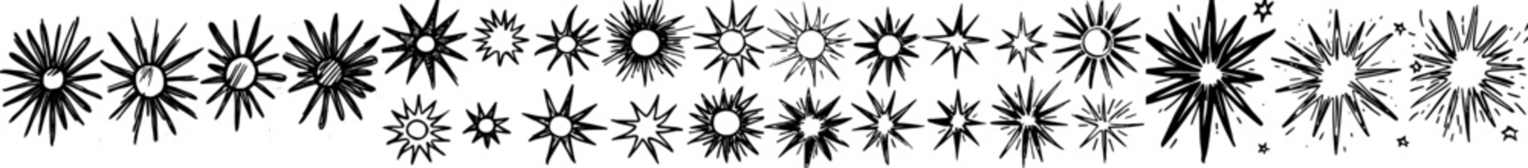 Poster - The sketch comic is celebrating splash and sign. It features doodle lines, confetti, sunbursts, decorative effect surprises, as well as a modern set of doodles.