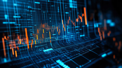 Poster - dynamic visualization of sound waves in a digital environment showcasing vibrant colors and intricat