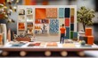 © jambulart - Color samples displayed with miniature man.