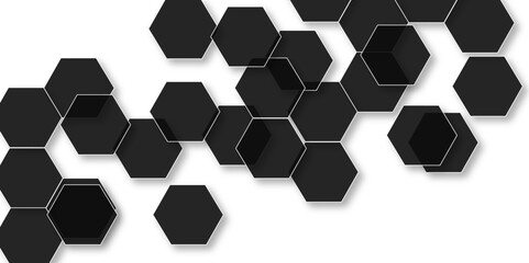 Abstract white background with hexagon and hexagonal background. Luxury white pattern with hexagons. abstract 3d hexagonal background with shadow. 3D futuristic abstract honeycomb mosaic background.