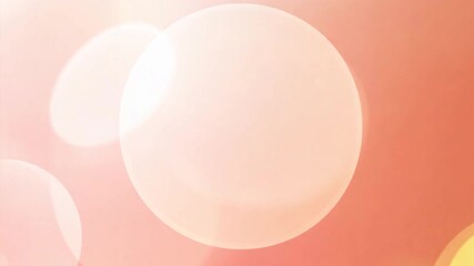 Wall Mural - Abstract  Bokeh Lights:  A dreamy, abstract background with a delicate, soft-focus effect.  The photo features a warm, peachy color palette with a subtle gradient, creating an ethereal.