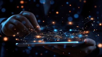 Poster - Digital Interaction with Abstract Network Visualization