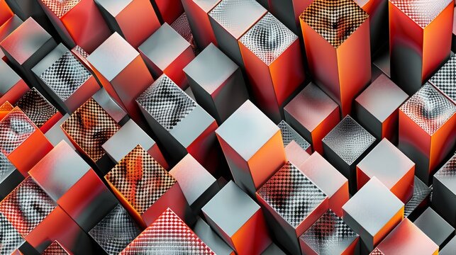 geometric background.