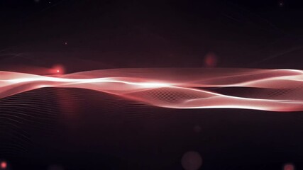 Wall Mural - crimson flow: abstract waves of light and energy
