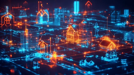 Poster - Blockchain Powered Digital Energy Marketplace with Homes and Businesses Exchanging Energy Credits