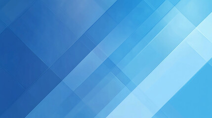 Wall Mural - A blue and white background with squares and triangles, Modern abstract blue background with glowing geometric lines. 
