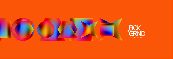 Poster - Fluid color geometric shapes abstract background. Vector Illustration For Wallpaper, Banner, Background, Card, Book Illustration, landing page