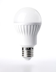 small led light is on floating or flying isolated white background