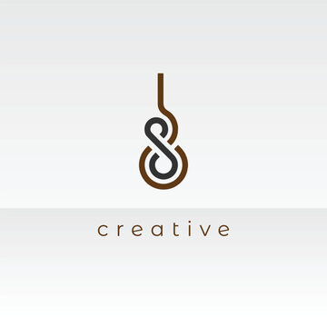 S letter logo colourful design with eps file file