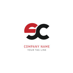Leinwandbilder - Initial SC logo vector logo for business. letter sc logo