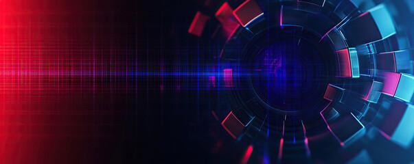 Aufkleber - Digital background perfect for tech processes, neural networks, artificial intelligence, data transfer and security, digital storage, multimedia presentations, scientific studies, education, etc.