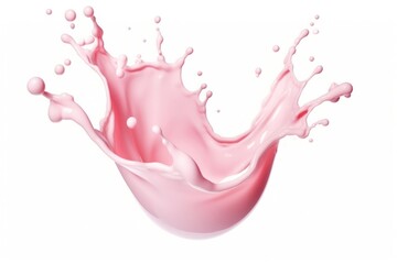 Canvas Print - Milk splash white background refreshment splattered.