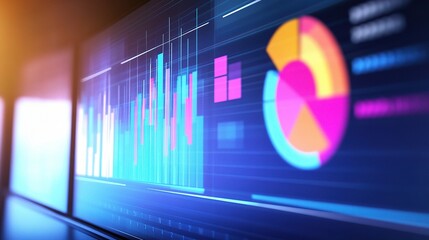 Poster - Data Visualization with Colorful Graphs and Charts