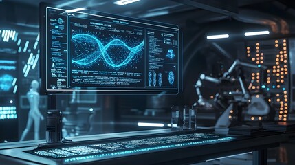 Poster - Futuristic Clinic Offering Next Gen Genetic Enhancements and Personalized Transformation