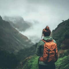 Freedom and active lifestyle in mountains.