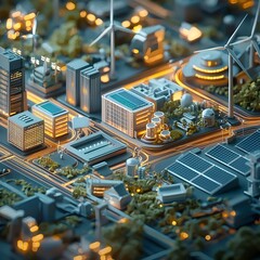 Poster - Holographic 3D Map of a Smart Connected City with Renewable Energy Infrastructure