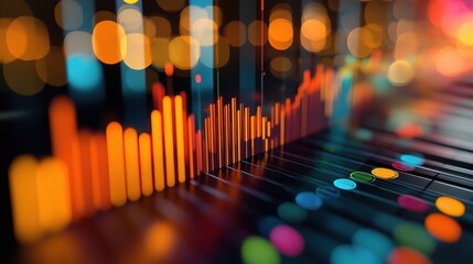 Poster - Abstract Visualization of Sound Waves with Colorful Bokeh