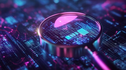 Poster - Focused Magnification on Digital Data Patterns