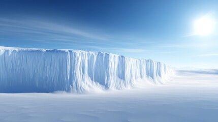 Wall Mural - majestic ice wall, a breathtaking display of nature's frozen power and beauty imposing