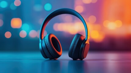 Poster - A close up shot of a wireless headphone with the focus on the intricate details and sleek design, emphasizing the technology behind the immersive sound.