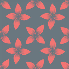 Wall Mural - Beautiful pattern with flowers and leaf.Floral vector illustration