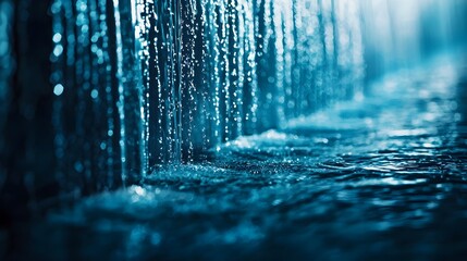 Poster - Dynamic Financial Waterfall Visualization Flowing Through Data Bars