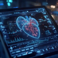 Poster - Futuristic holographic digital health record interface for personalized chronic condition treatment
