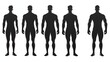 © Masque - Versatile male figure outlines for illustration use.