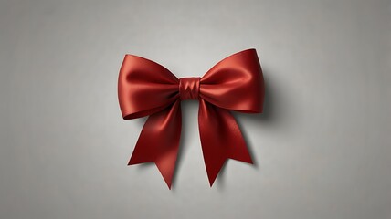 Wall Mural - red ribbon bow