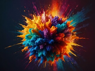 Colorful explosion illustration.