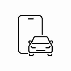 car app icon sign vector