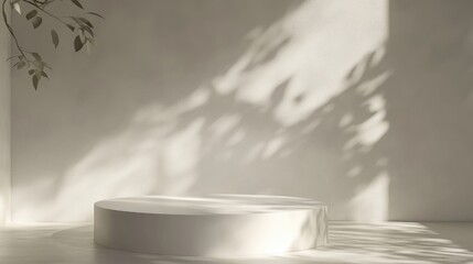 Poster - Minimalist design a serene space highlighting natural light and subtle shadows