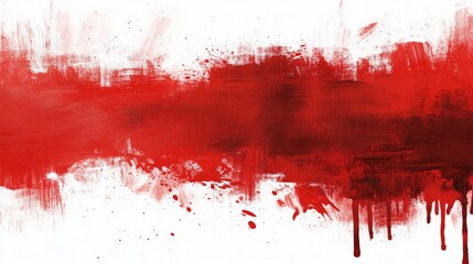 Poster - Vibrant red abstract expressionism a study of color and emotion in modern art