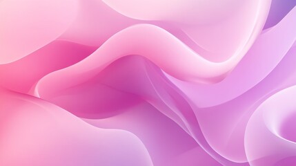 Soft fluid waves in pink and purple hues a gentle abstract background for modern design and art inspiration