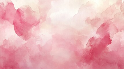 Poster - Soft watercolor abstract background with pink hues for creative projects and designs