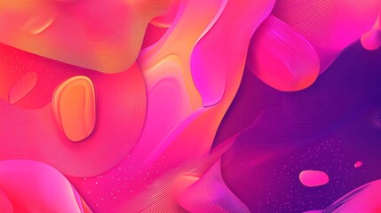 Poster - Vibrant abstract design with fluid shapes and bright colors for creative inspiration