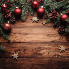 Leinwandbilder - A plain Christmas background, perfect for adding your own text or message.
